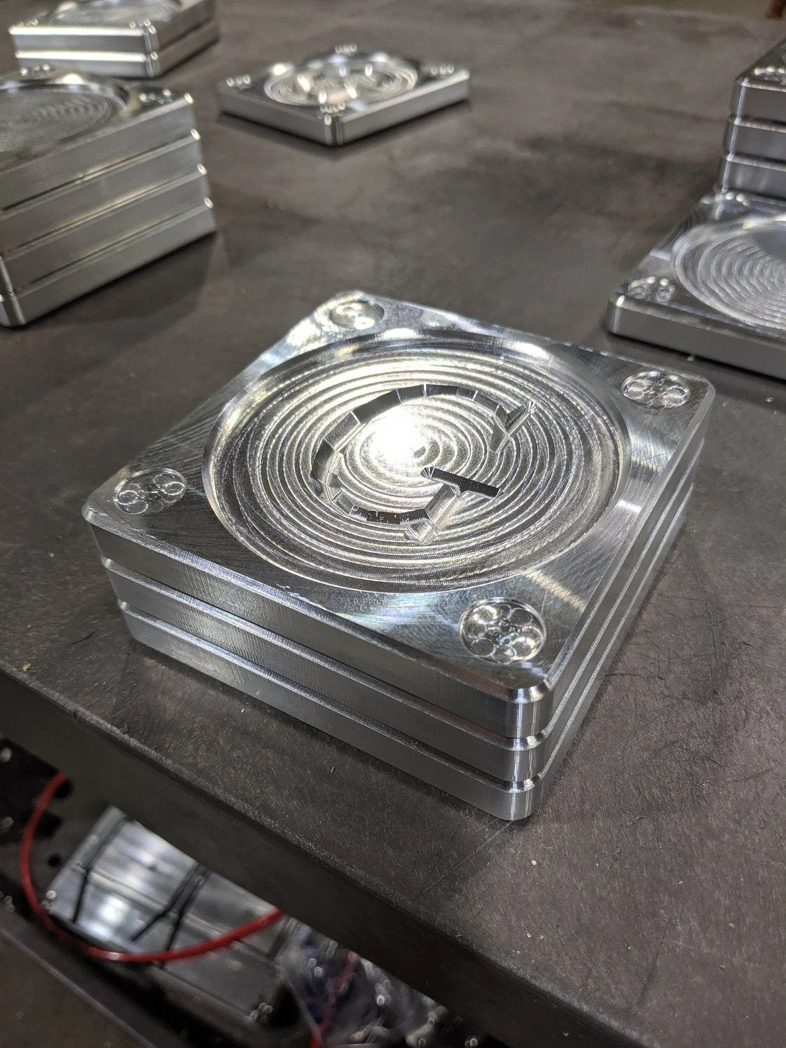 Billet Aluminum Coaster set (4) CNC Machined