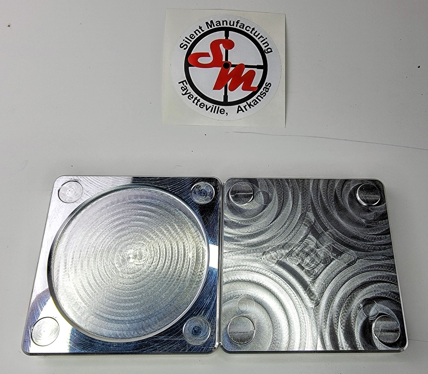 Billet Aluminum Coaster set (4) CNC Machined